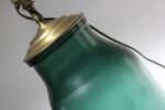 Pair of Vintage Green Blown Glass and Brass Table Lamps - Image 30