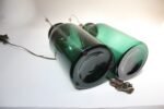 Pair of Vintage Green Blown Glass and Brass Table Lamps - Image 13
