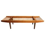 Mid-Century Modern Dowel Bench by Milo Baughman for Glenn of California