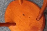 Pair of Vintage Studio Craft Windsor-Style Three Legged Low Stools in Cherrywood - Image 38