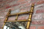 Vintage Gilt Cast Metal Wall Mirror - Image 14