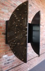 Brutalist Wall Mounted "Disc" Bar by Adrian Pearsall for Craft Associates - Image 9