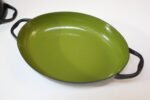 Trio of Vintage Blue, Green, and Orange Enamel Sauté Pans - Image 15
