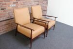 Pair of Paul Mccobb Stained Maple Lounge Chairs - Image 3