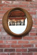 Woven Rattan Wall Mirror by Umbra - Image 3