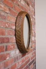 Woven Rattan Wall Mirror by Umbra - Image 2