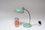 Petite German Modern Mint Green Gooseneck Task Lamp after Christian Dell - Image 7