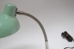 Petite German Modern Mint Green Gooseneck Task Lamp after Christian Dell - Image 17