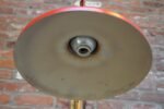 Mid Century Italian Modernist Wall Swag Lamp in Brass and Red Lacquered Metal - Image 22
