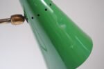 Italian Modern Brass and Green Metal Petite Table Lamp by Gilardi and Barzaghi - Image 14