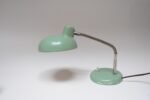 Petite German Modern Mint Green Gooseneck Task Lamp after Christian Dell - Image 3