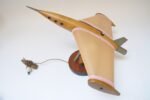 Vintage American Airplane Table Lamp with Illuminated Wings - Image 2