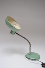 Petite German Modern Mint Green Gooseneck Task Lamp after Christian Dell - Image 6