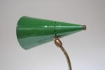Italian Modern Brass and Green Metal Petite Table Lamp by Gilardi and Barzaghi - Image 13