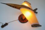 Vintage American Airplane Table Lamp with Illuminated Wings - Image 8