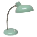 Petite German Modern Mint Green Gooseneck Task Lamp after Christian Dell