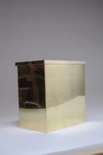 Vintage Hollywood Regency Style Polished Brass Wastebasket/Umbrella Stand - Image 5