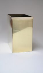 Vintage Hollywood Regency Style Polished Brass Wastebasket/Umbrella Stand - Image 13