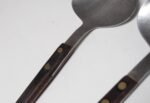Vintage Japanese Modern Rosewood and Stainless Steel Salad Servers/Tongs by Nevco - Image 11
