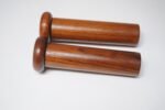 Sculptural Danish Modern Teakwood Salt Shaker and Pepper Grinder Set - Image 3