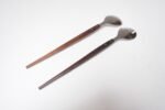 Vintage Japanese Modernist Rosewood and Stainless Steel Salad Tongs/Serving Utensils - Image 9