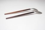 Vintage Japanese Modernist Rosewood and Stainless Steel Salad Tongs/Serving Utensils - Image 11