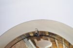 Italian Modernist Smoked Glass Circular Wall Mirror by Veca - Image 10