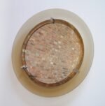 Italian Modernist Smoked Glass Circular Wall Mirror by Veca - Image 2