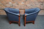 Pair of Postmodern Club Chairs in Stained Birdseye Maple by Michael Graves - Image 3