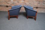 Pair of Postmodern Club Chairs in Stained Birdseye Maple by Michael Graves - Image 5