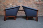 Pair of Postmodern Club Chairs in Stained Birdseye Maple by Michael Graves - Image 6