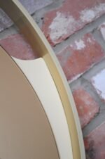 Italian Round Aluminum Architectural Wall Mirror with Bronzed Glass by Rimadesio - Image 9