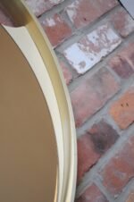 Italian Round Aluminum Architectural Wall Mirror with Bronzed Glass by Rimadesio - Image 13