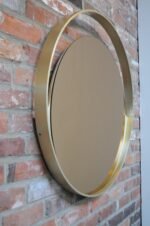 Italian Round Aluminum Architectural Wall Mirror with Bronzed Glass by Rimadesio - Image 8