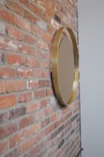 Italian Round Aluminum Architectural Wall Mirror with Bronzed Glass by Rimadesio - Image 6