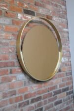 Italian Round Aluminum Architectural Wall Mirror with Bronzed Glass by Rimadesio - Image 5