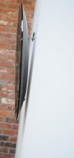 Vintage Italian Smoked Glass Concave Round Wall Mirror by Cristal Labor - Image 5