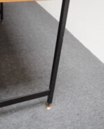 Mid-Century Italian Modern Walnut and Steel Desk with Blue Laminate Top - Image 27