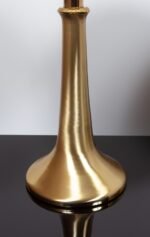 Pair of Large Gabriella Crespi "Fungo" Table Lamps in Brushed Brass and Acrylic - Image 14