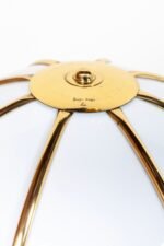 Pair of Large Gabriella Crespi "Fungo" Table Lamps in Brushed Brass and Acrylic - Image 28