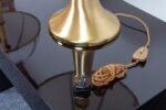 Pair of Large Gabriella Crespi "Fungo" Table Lamps in Brushed Brass and Acrylic - Image 21