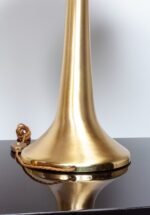Pair of Large Gabriella Crespi "Fungo" Table Lamps in Brushed Brass and Acrylic - Image 15