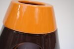 Vintage Italian Modern Ceramiche Capodarco Orange and Brown Bedside/Table Lamps - Image 16