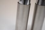 Pair of Small Italian Cylindrical Aluminum Bedside Lamps by Gaetano Missaglia - Image 10