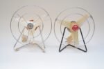 Small Vintage Italian Modern Red Table/Wall-Mounted Fan by MSM Milano - Image 18