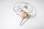 Small Vintage Italian Modern Pink Table/Wall-Mounted Fan - Image 8