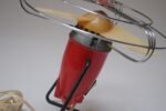 Small Vintage Italian Modern Red Table/Wall-Mounted Fan by MSM Milano - Image 13