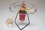 Small Vintage Italian Modern Red Table/Wall-Mounted Fan by MSM Milano - Image 11