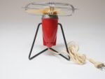 Small Vintage Italian Modern Red Table/Wall-Mounted Fan by MSM Milano - Image 10