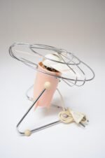 Small Vintage Italian Modern Pink Table/Wall-Mounted Fan - Image 7